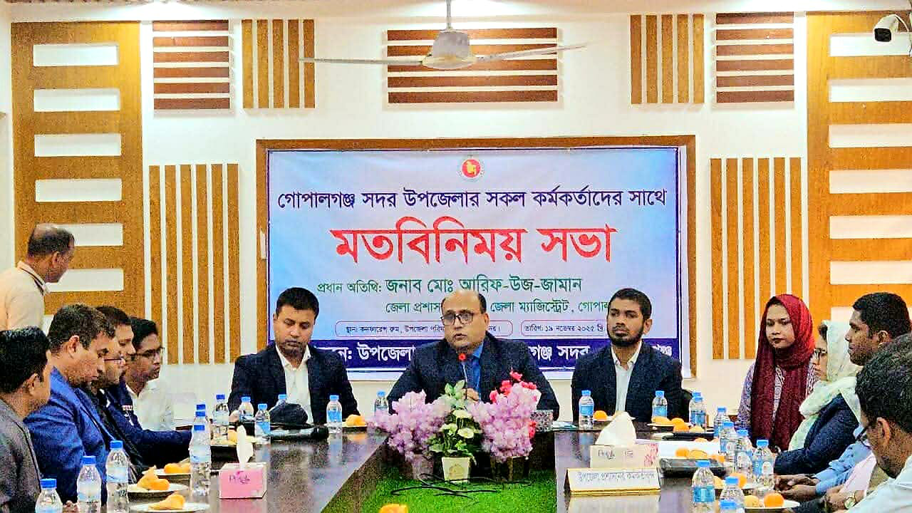 নবাগত ডিসির সাথে সদর উপজেলা কর্মকর্তাদের মতবিনিময়