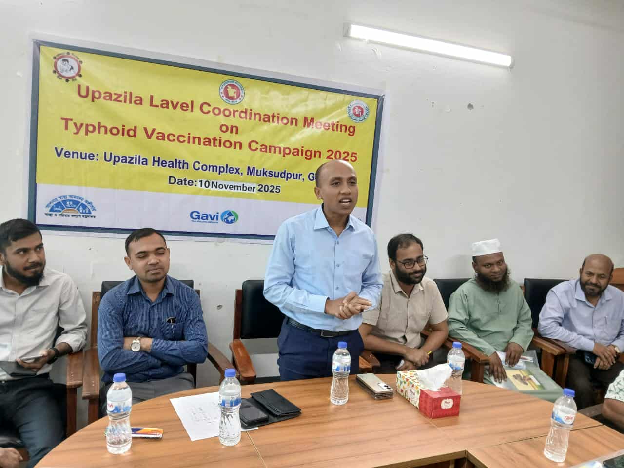 মুকসুদপুরে জাতীয় টাইফয়েড টিকা ক্যাম্পেইন উপলক্ষে কোঅর্ডিনেশন সভা