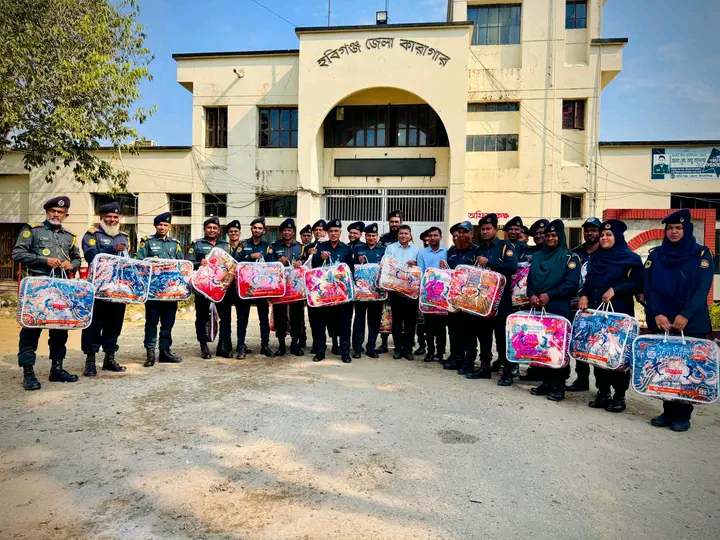 হবিগঞ্জ জেলা কারাগারে শীতকালীন কম্বল বিতরণ